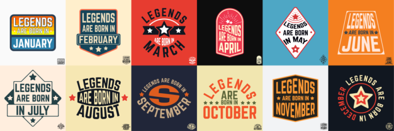 Adidas T Shirt | Legends are born in a month