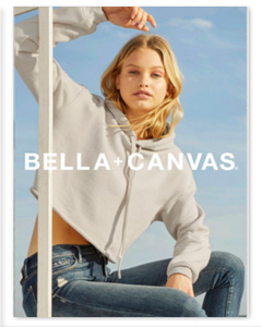 2020 catalog of new clothing from Bella Canvas