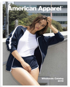 2019 catalog of clothing from American Apparel