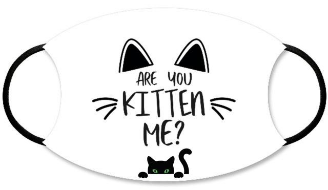 Are you Kitten Me Custom Face Mask