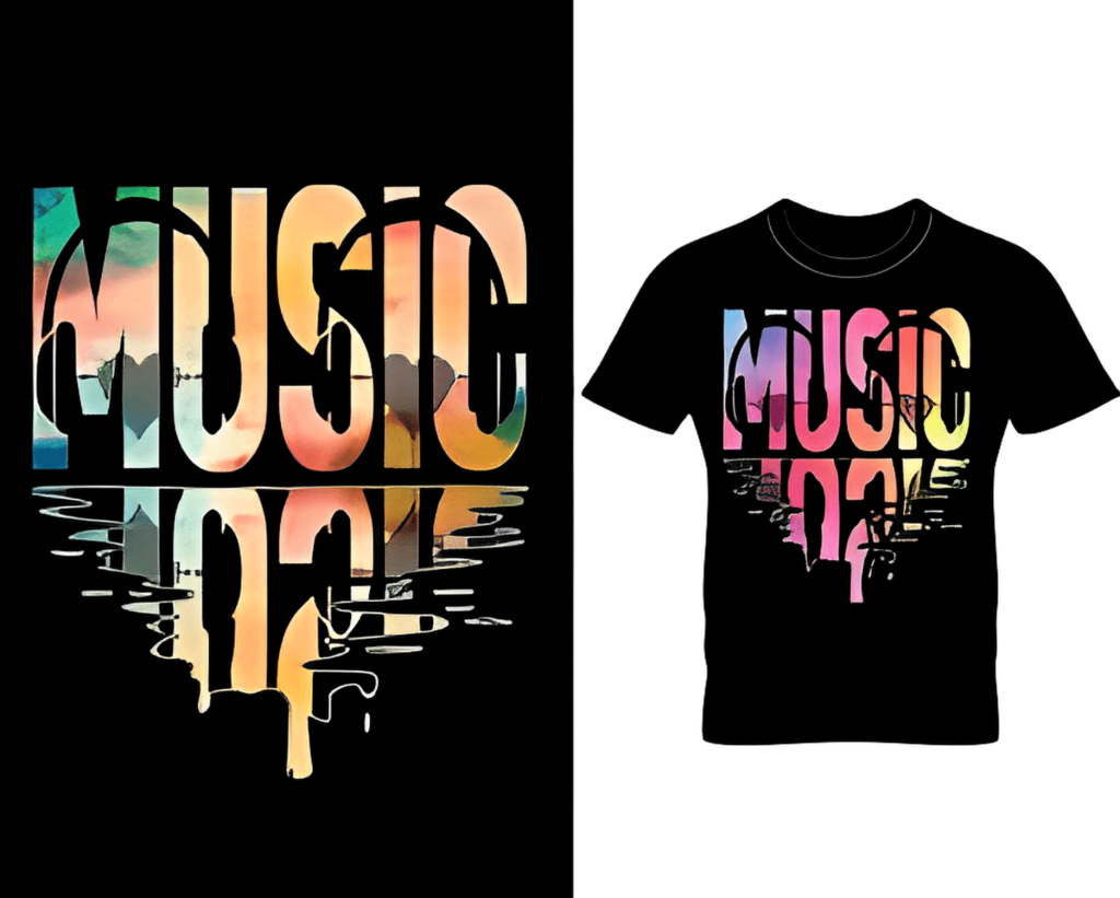 For Music lover our top screen printed tshirt