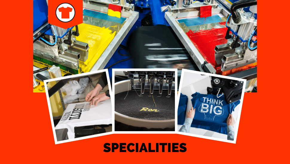 Specialties StitchNPrint Silk Screen Printing